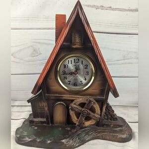 Vintage Citizen Music Mechanical Alarm Clock Rustic Cottage House Clock Decor